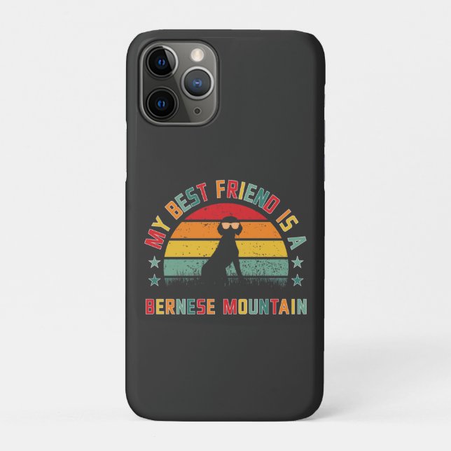 Bernese Mountain dog is My best friend, Berner Case-Mate iPhone Case (Back)