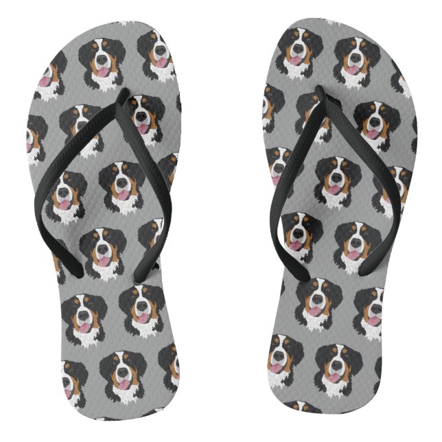 Bernese Mountain Dog  Jandals (Footbed)