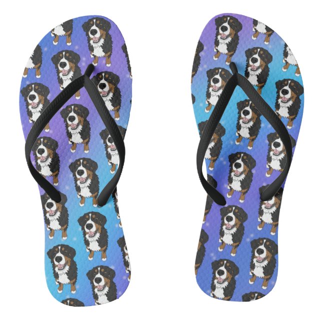 Bernese Mountain Dog Jandals (Footbed)