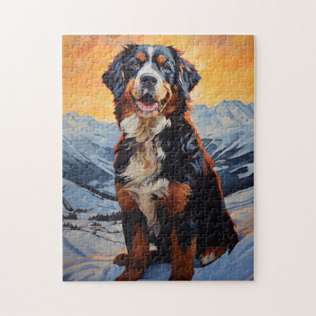 Bernese Mountain Dog Jigsaw Puzzle (Vertical)