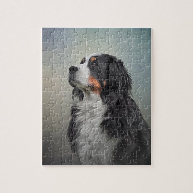 Bernese Mountain Dog Jigsaw Puzzle (Vertical)
