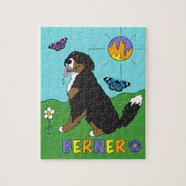 Bernese Mountain Dog  Jigsaw Puzzle (Vertical)