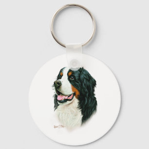 Bernese Mountain Dog Key Ring