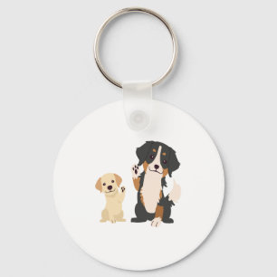 bernese mountain dog key ring