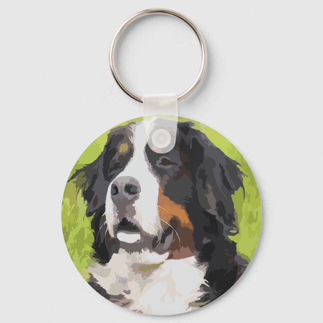 Bernese mountain dog key ring (Front)