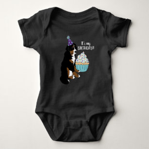 Bernese Mountain Dog Kids Birthday Baby Bodysuit