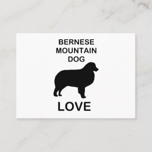 bernese mountain dog love business card