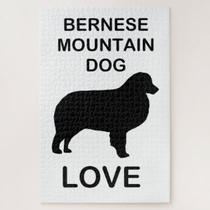 bernese mountain dog love jigsaw puzzle