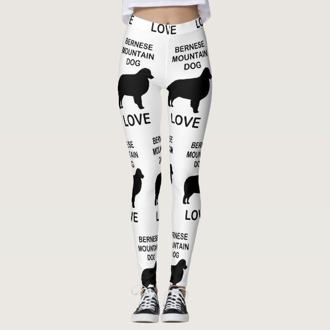bernese mountain dog love leggings (Front)