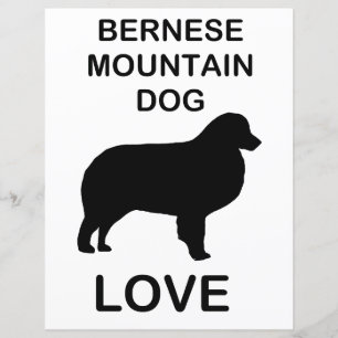 bernese mountain dog love scrapbook paper