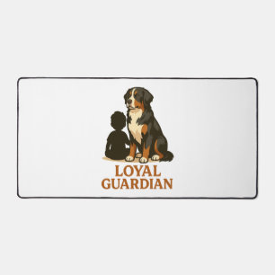 Bernese Mountain Dog Loyal Family Guardian Desk Mat