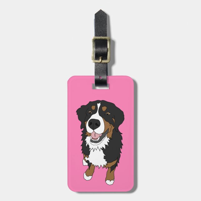 Bernese Mountain Dog  Luggage Tag (Front Vertical)