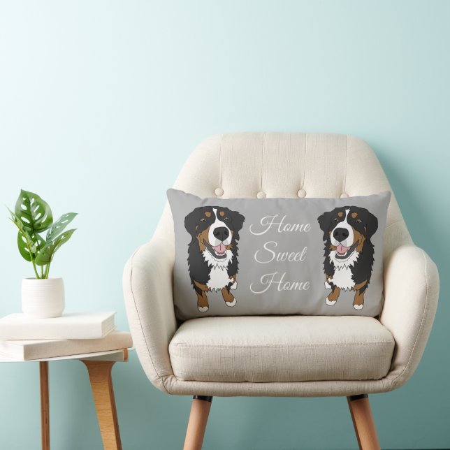 Bernese Mountain Dog  Lumbar Cushion (Chair)
