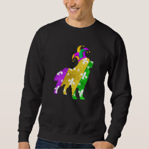 Bernese Mountain Dog Mardi Gras Carnivals Funny Pu Sweatshirt