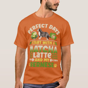 Bernese Mountain Dog Matcha Latte T-Shirt