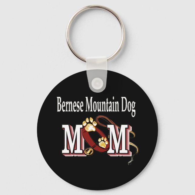 Bernese Mountain Dog MOM Key Ring (Front)