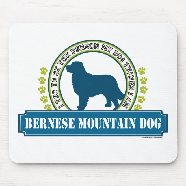 Bernese Mountain Dog Mouse Pad (Front)