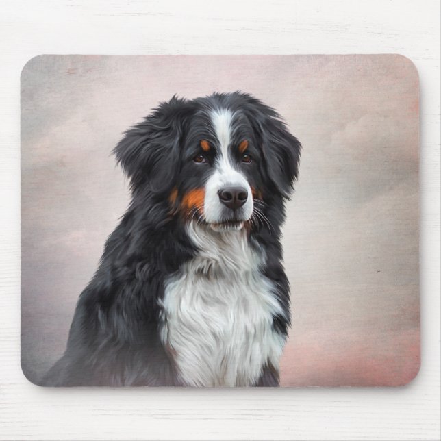 Bernese Mountain Dog Mouse Pad (Front)
