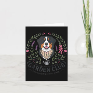 Bernese mountain dog mum garden club mothers day card