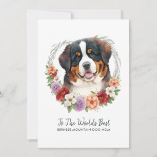 Bernese Mountain Dog Mum Mother’s Day Holiday Card