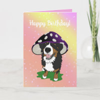 Bernese Mountain Dog Mushroom Cap