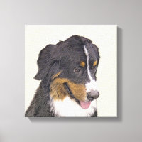 Bernese Mountain Dog Painting - Original Dog Art