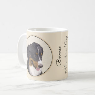 Bernese Mountain Dog Painting - Original Dog Art Coffee Mug