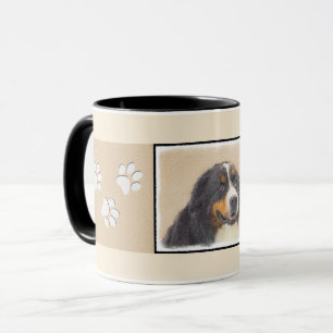 Bernese Mountain Dog Painting - Original Dog Art Mug
