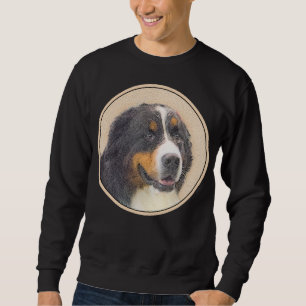 Bernese Mountain Dog Painting - Original Dog Art Sweatshirt