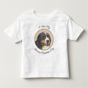 Bernese Mountain Dog Painting - Original Dog Art Toddler T-Shirt