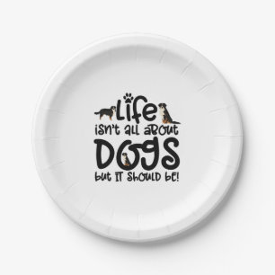 Bernese Mountain Dog Paper Plate