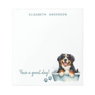 Bernese Mountain Dog Personalised Notepad