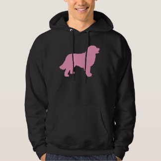 Bernese Mountain Dog (pink silhouette) Hoodie