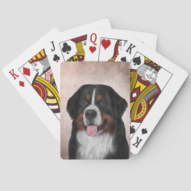 Bernese Mountain Dog Playing Cards (Back)