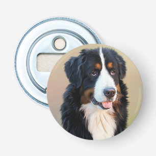 Bernese Mountain Dog Portrait Bottle Opener