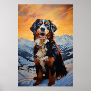Bernese Mountain Dog Poster