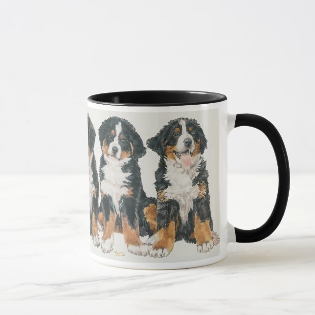 Bernese Mountain Dog Puppies Mug (Right)