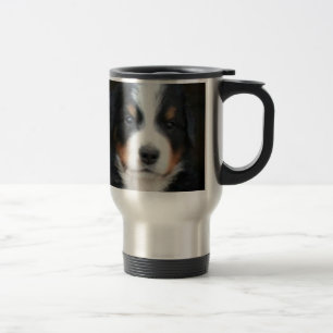 Bernese mountain dog puppies travel mug