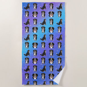 Bernese Mountain Dog Puppy Beach Towel