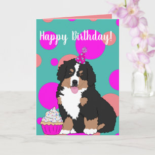 Bernese Mountain Dog Puppy Card