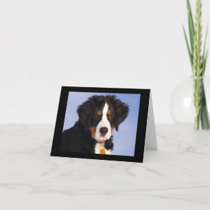 Bernese Mountain Dog Puppy Dog Note Card