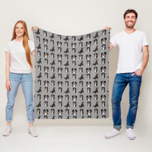 Bernese Mountain Dog Puppy Fleece Blanket