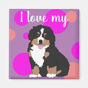 Bernese Mountain Dog Puppy Magnet