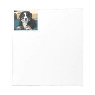 bernese mountain dog puppy notepad