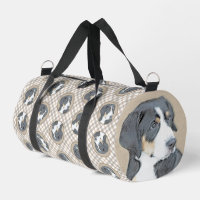 Bernese Mountain Dog Puppy Painting Cute Pet Art