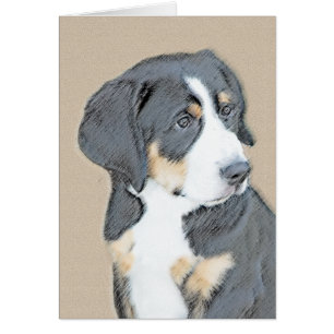 Bernese Mountain Dog Puppy Painting - Original Art