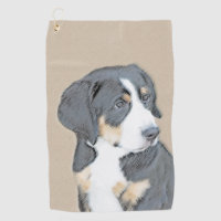 Bernese Mountain Dog Puppy Painting - Original Art