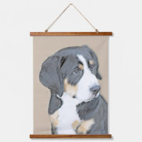 Bernese Mountain Dog Puppy Painting - Original Art