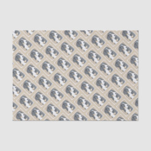 Bernese Mountain Dog Puppy Painting - Original Art Tissue Paper