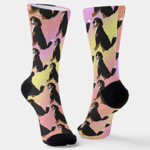 Bernese Mountain Dog Puppy Socks